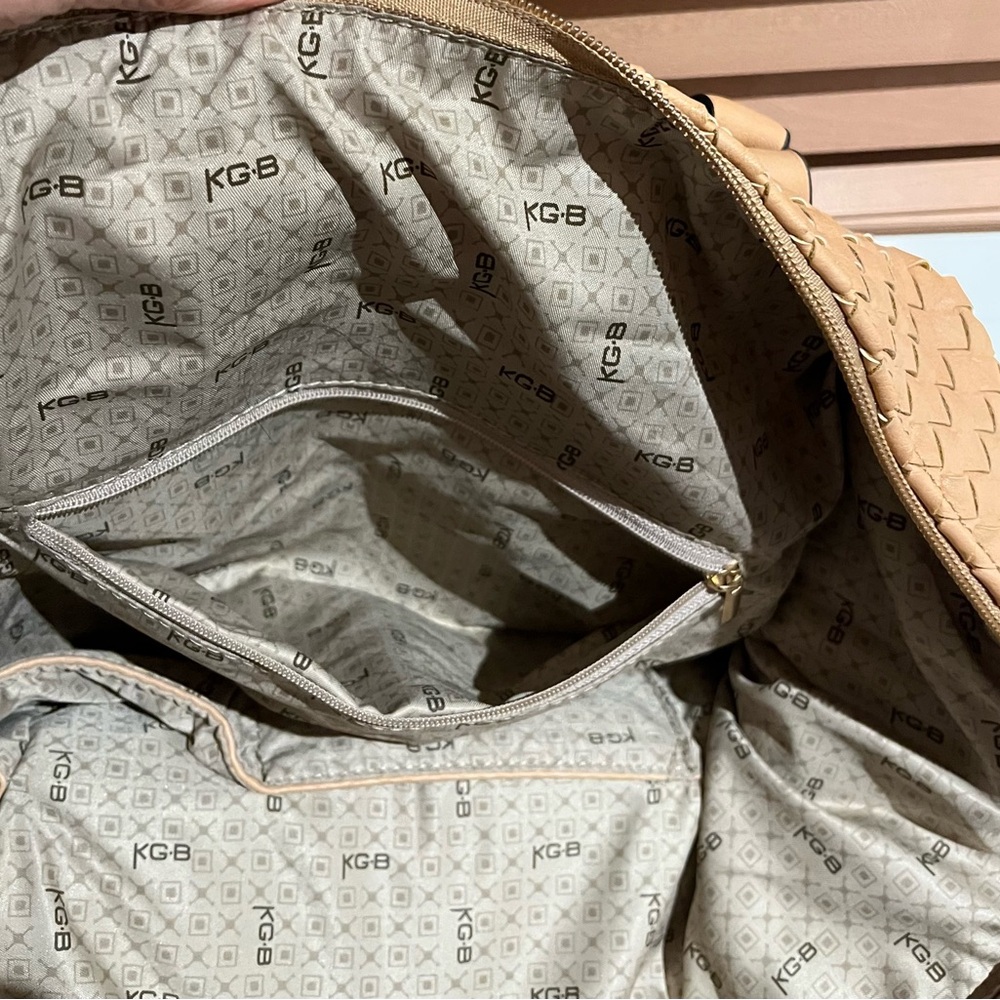Tan Woven Leather Tote Bag - Picture 5 of 7